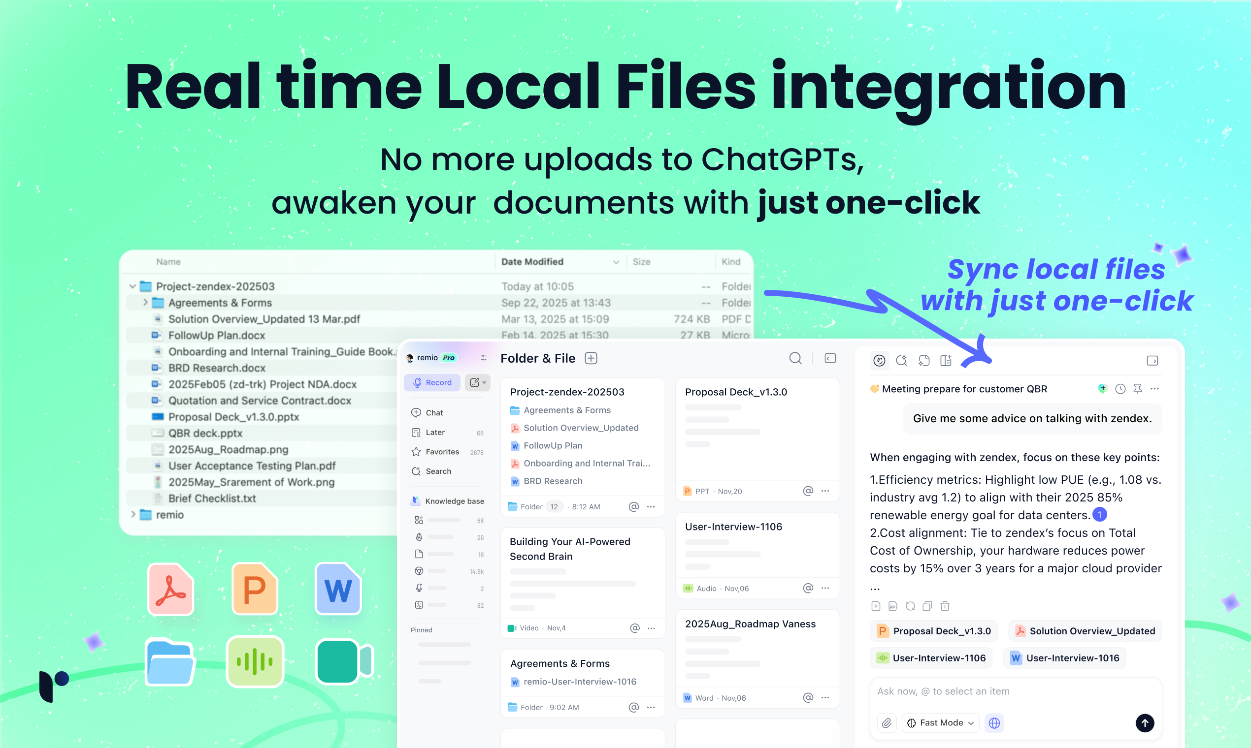 remio 2.0 - Screenshot 2 showing product features and functionality