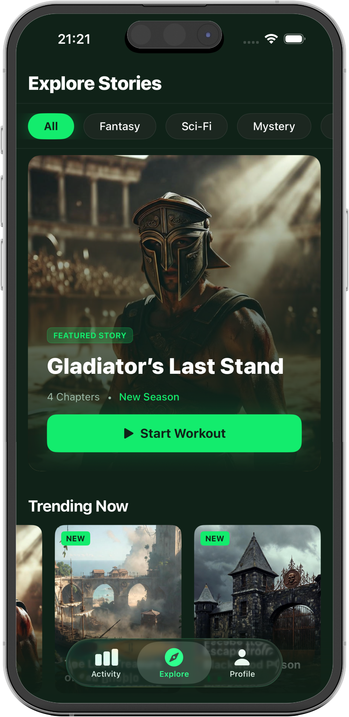 Narrafit - Main product screenshot demonstrating key features and user interface