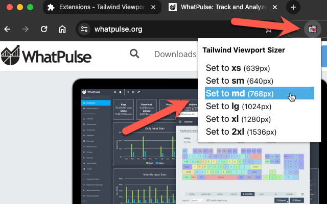 Tailwind CSS ViewPort Sizer - Perfect Tailwindcss Breakpoint Insights 📐 медиа 3