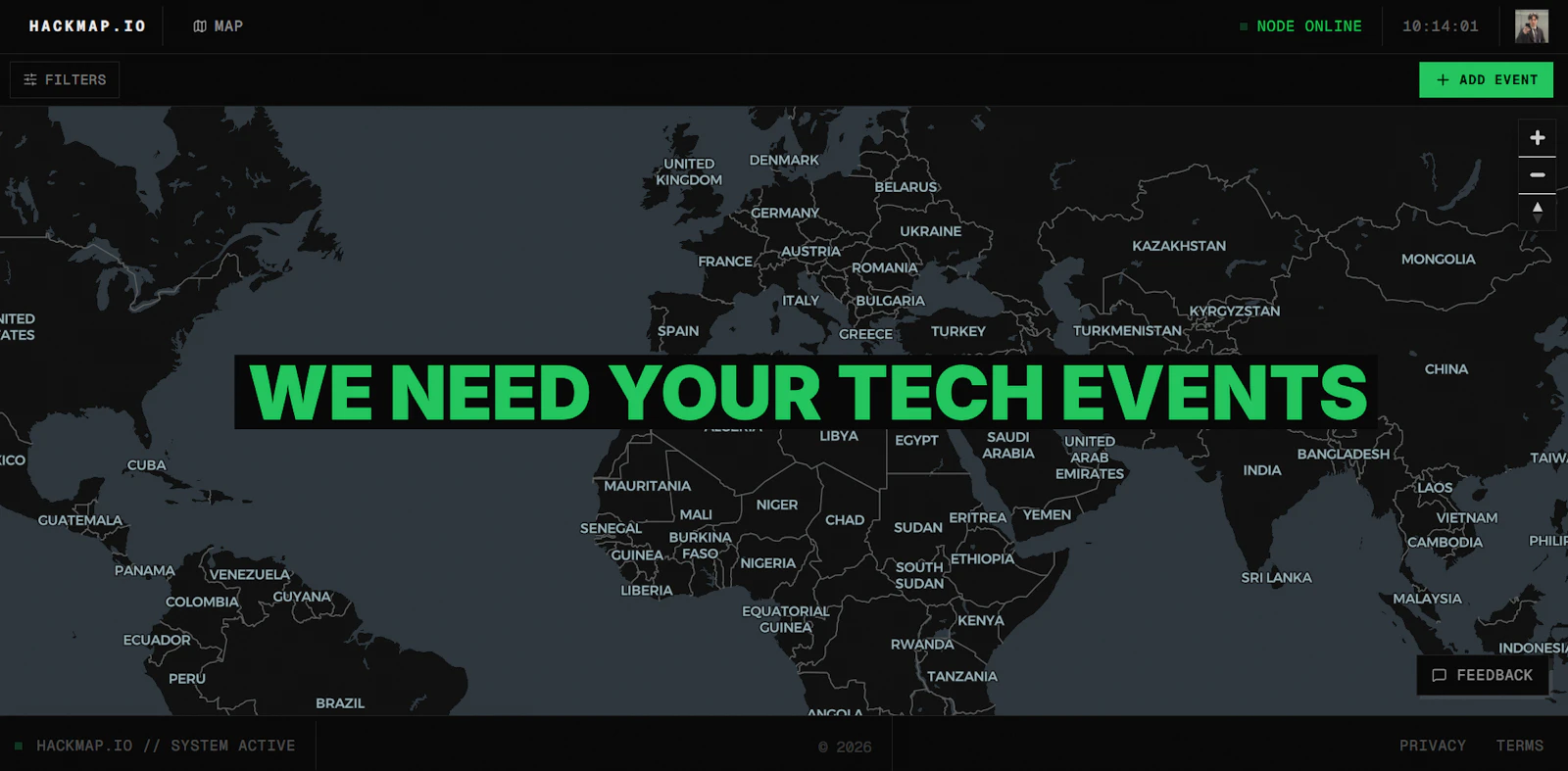 Hackmap.io screenshot 2