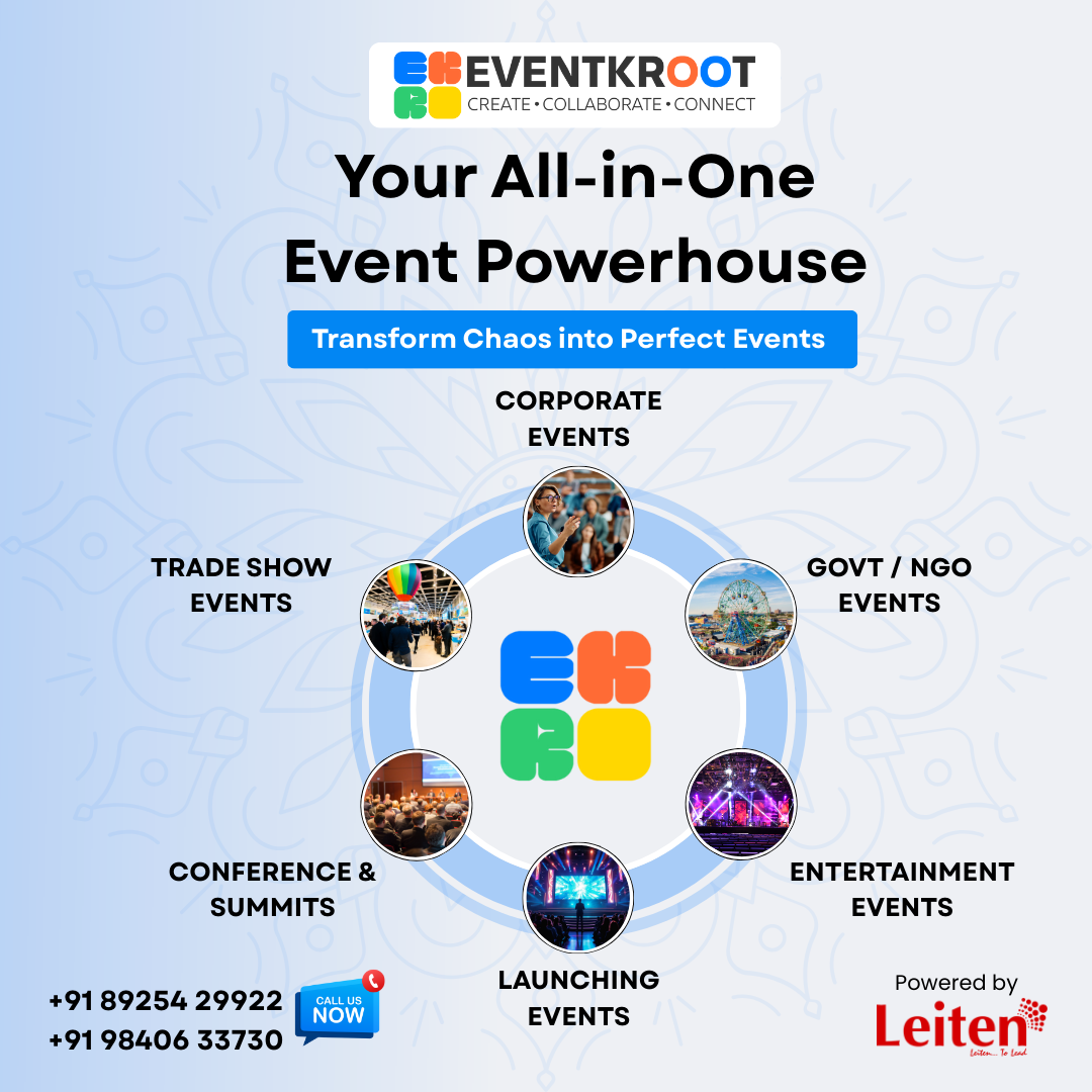 Event Management Software | EventKroot - Product Hunt launch logo and brand identity