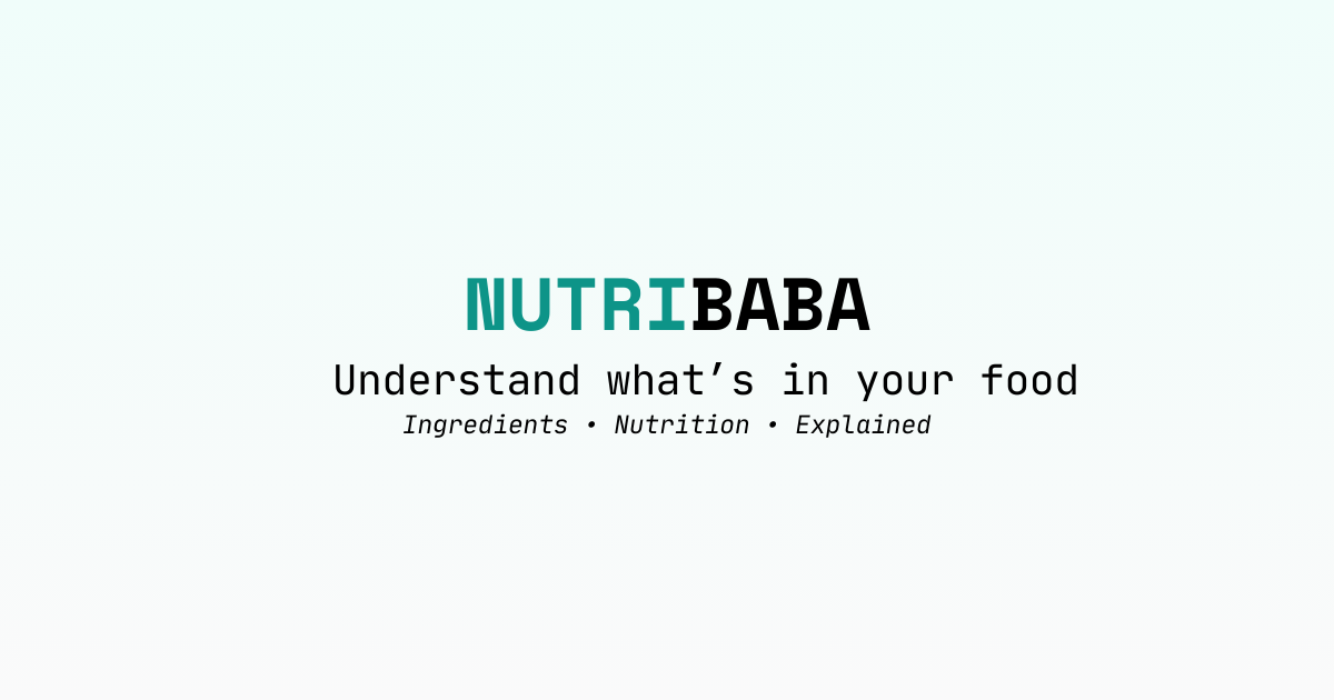 Nutribaba - Main product screenshot demonstrating key features and user interface
