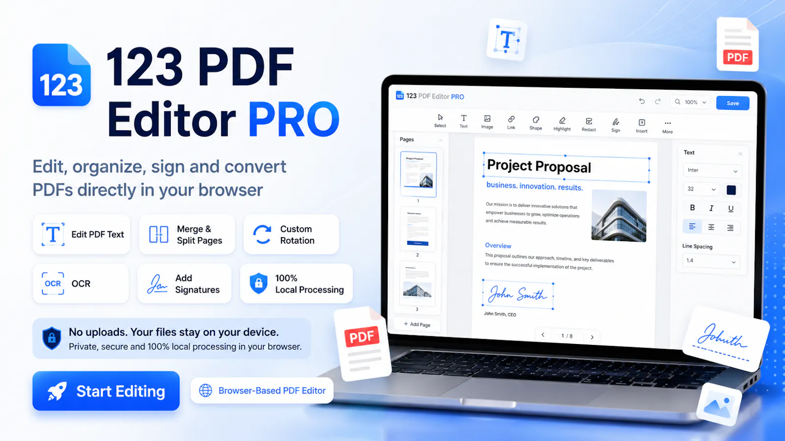 123 PDF Editor PRO — Edit PDF offline screenshot 6
