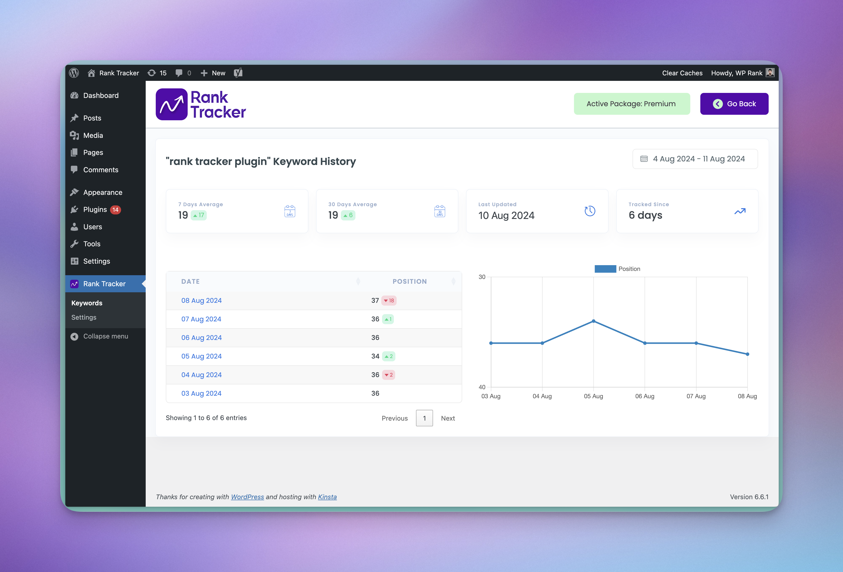 Penjejak Rank - Plugin WordPress media 2