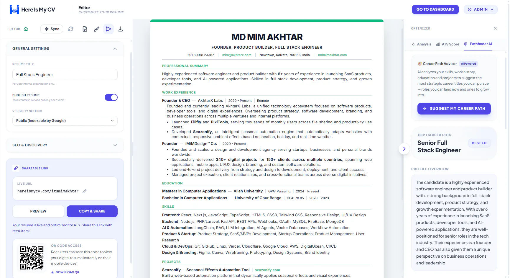 Here Is My CV gallery image