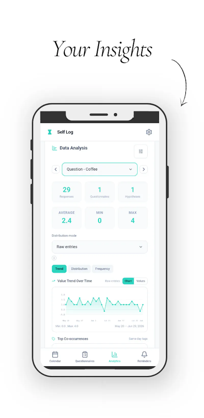 Self Log screenshot 2