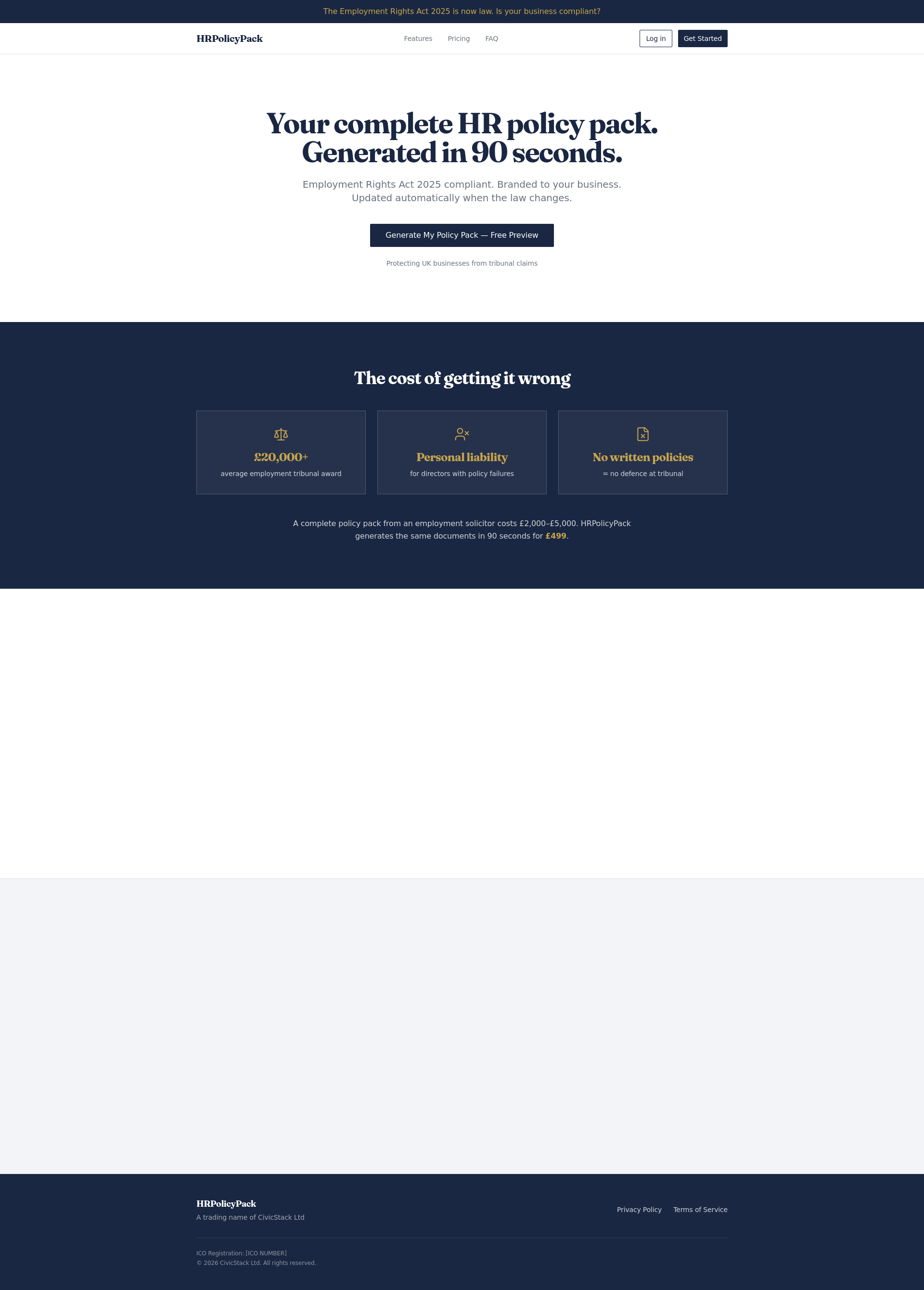 HRPolicyPack — HR Policies in 90s gallery image