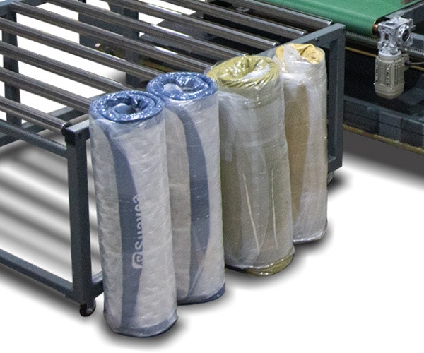 Sofa, Foam & Mattress Packaging Machine - Screenshot 3 showing product features and functionality