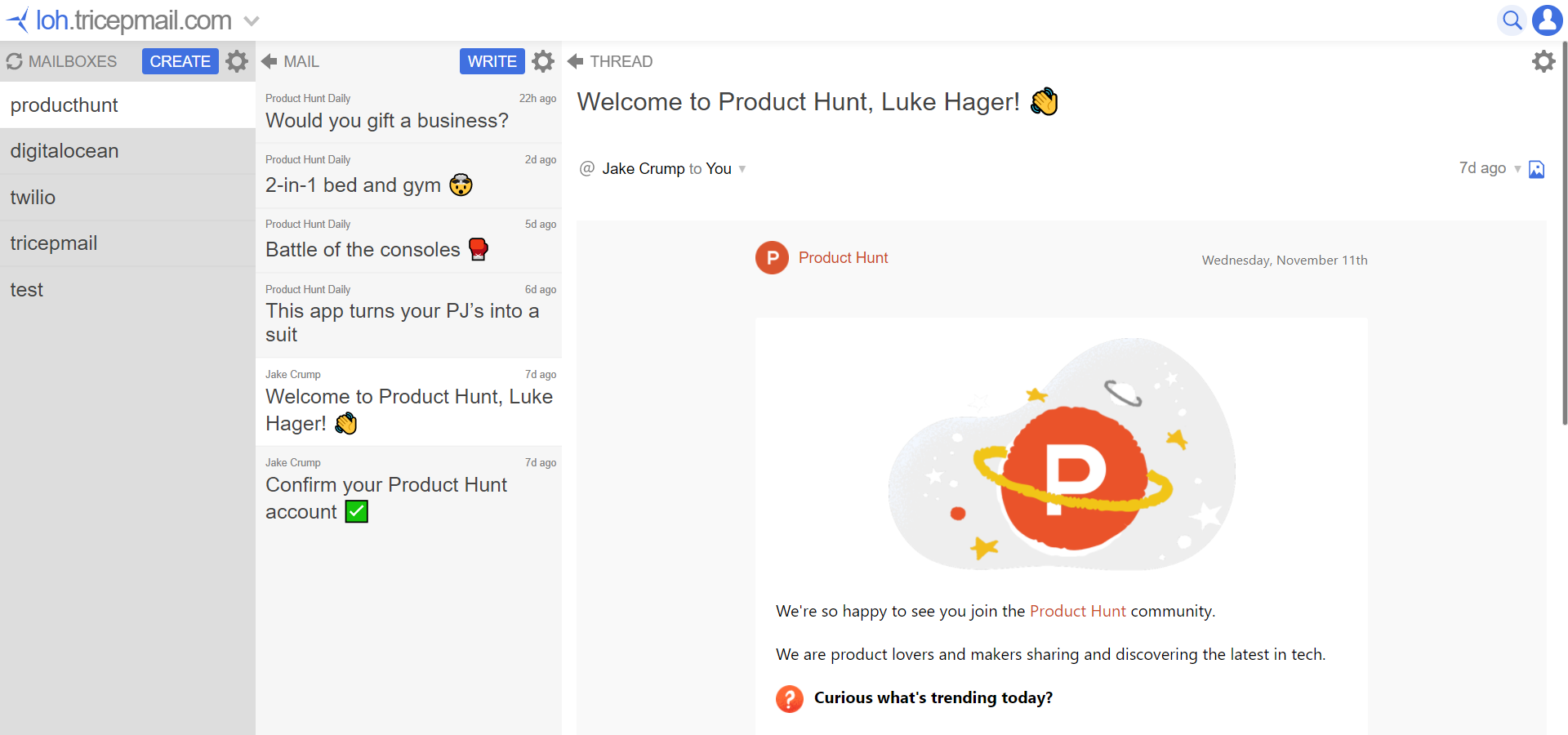 TricepMail gallery image