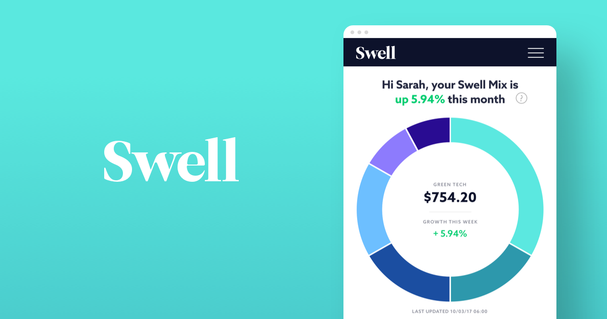 Swell Investing iOS app gallery image