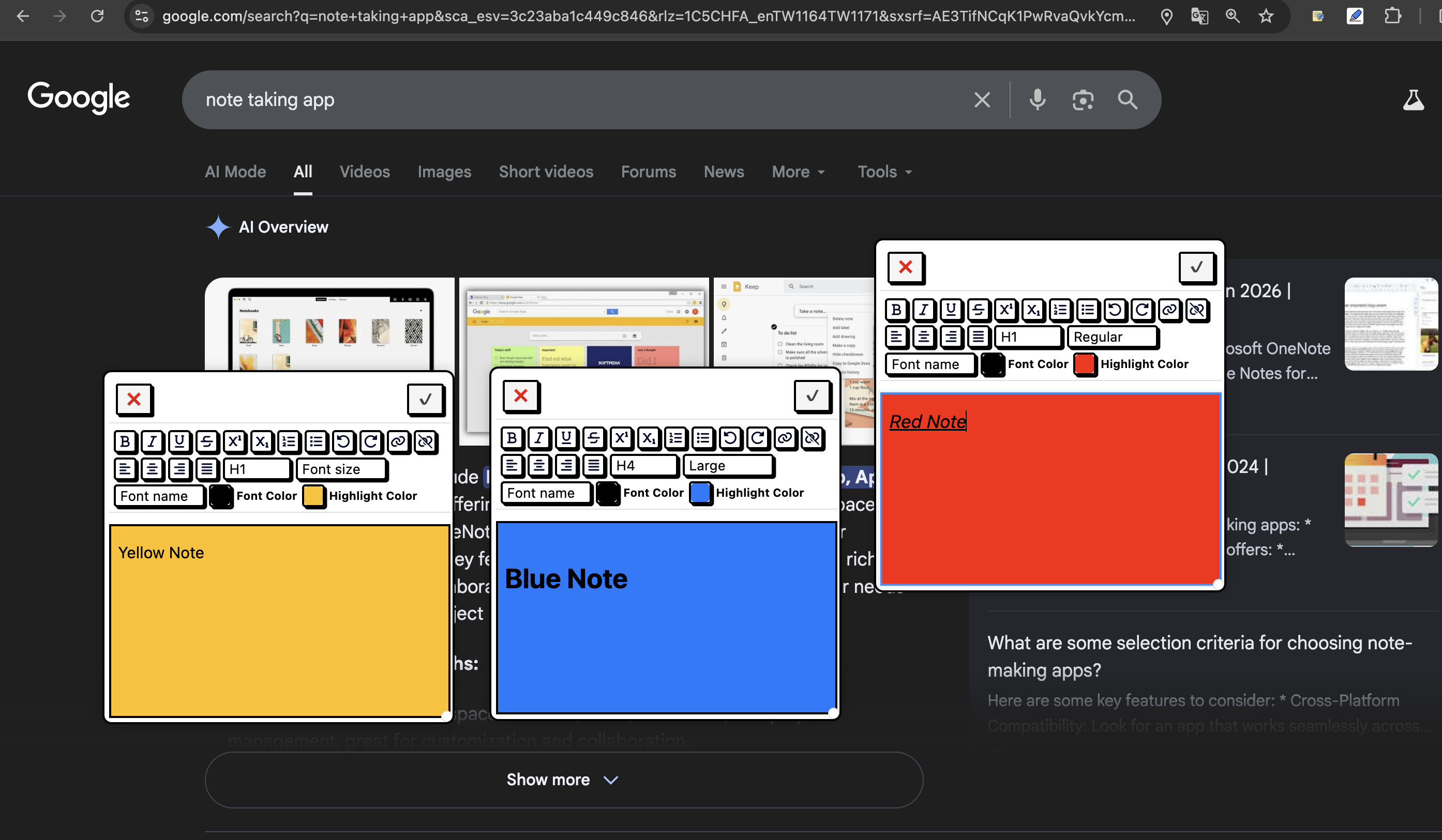 FloatNote - Main product screenshot demonstrating key features and user interface
