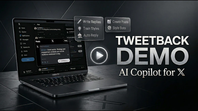 Tweetback screenshot 1 (video preview)