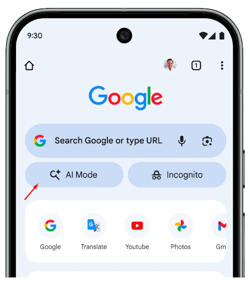 AI Mode in Chrome screenshot 6