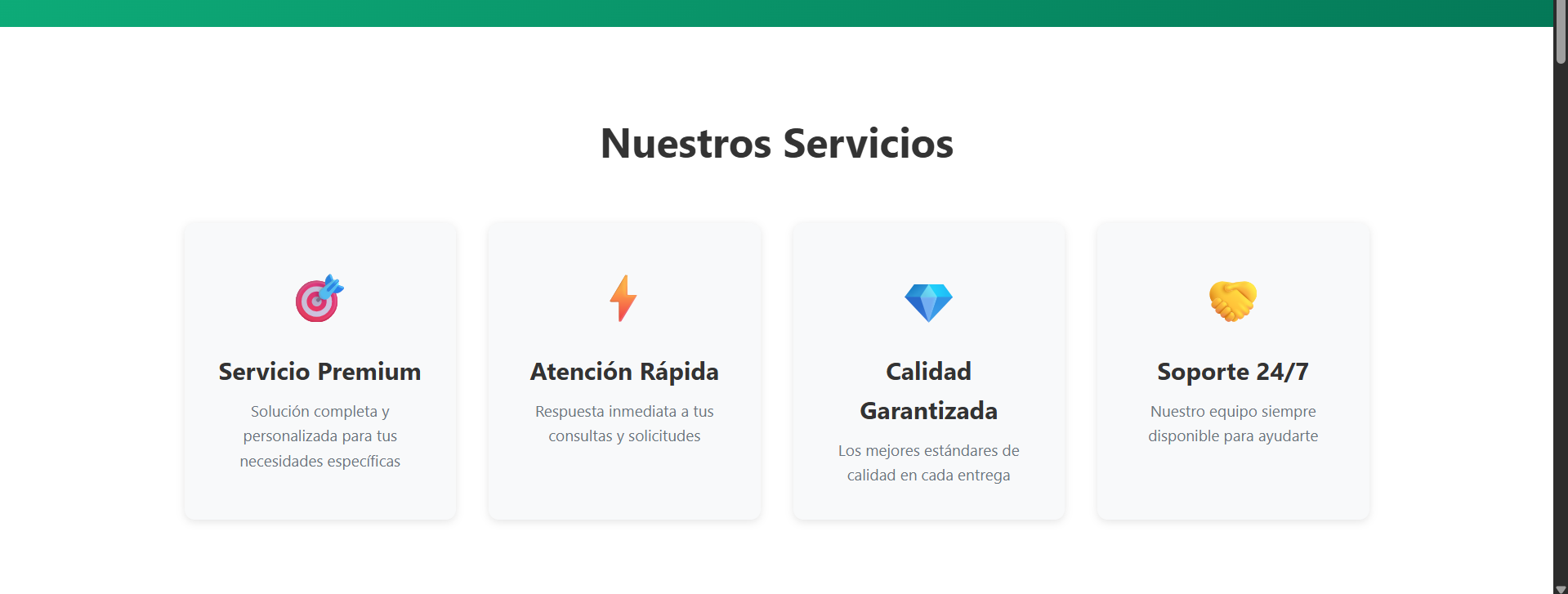 Landing Page - Negocio Moderno - Main product screenshot demonstrating key features and user interface