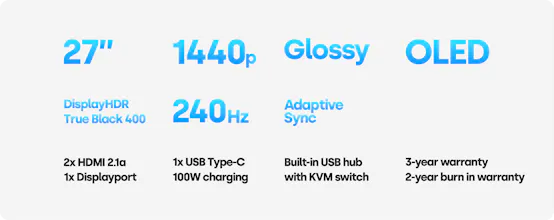 Dough Spectrum OLED QHD 240Hz 0.03ms gallery image