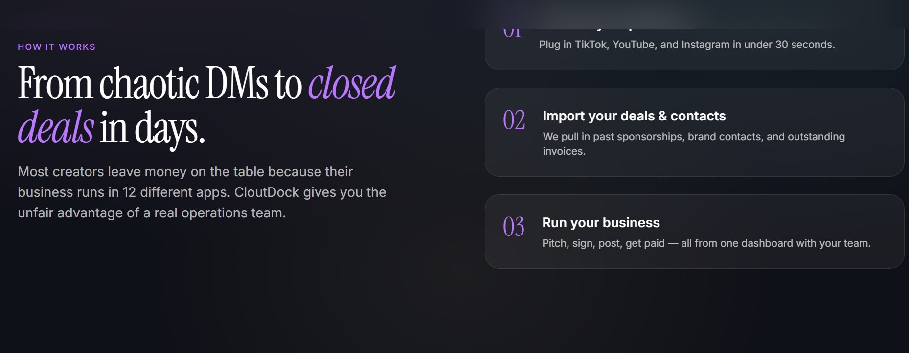 CloutDock - run your company like a pro gallery image