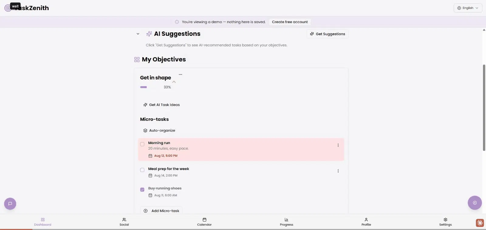 TaskZenith screenshot 2