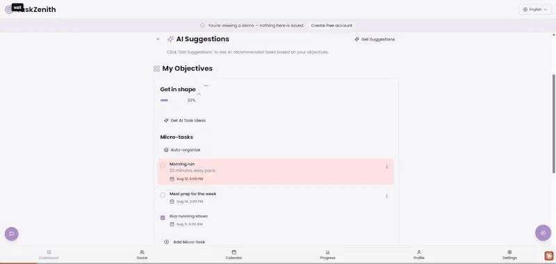 TaskZenith screenshot 2