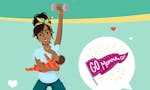 Tit for Tot Breastfeeding Emoji App image