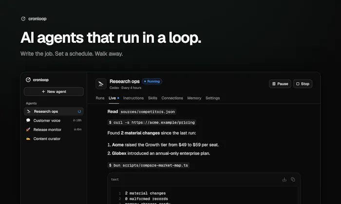 Cronloop AI产品图