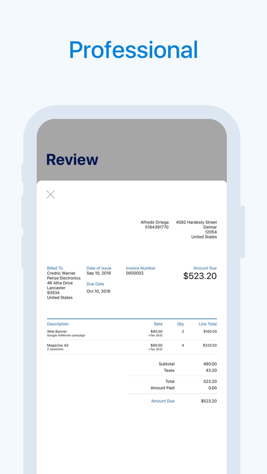 Invoice Creator by FreshBooks gallery image