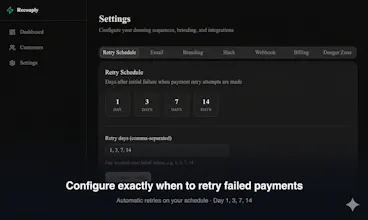 Recouply: Recover Failed Stripe Payments gallery image