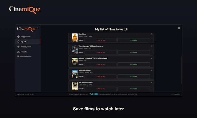 Cinemique screenshot 3
