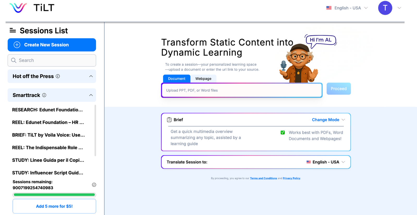 VoiLa Voice io  - Main product screenshot demonstrating key features and user interface