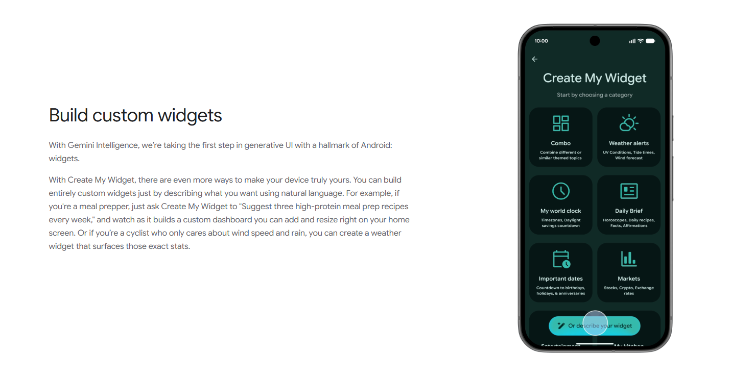 Gemini Intelligence gallery image