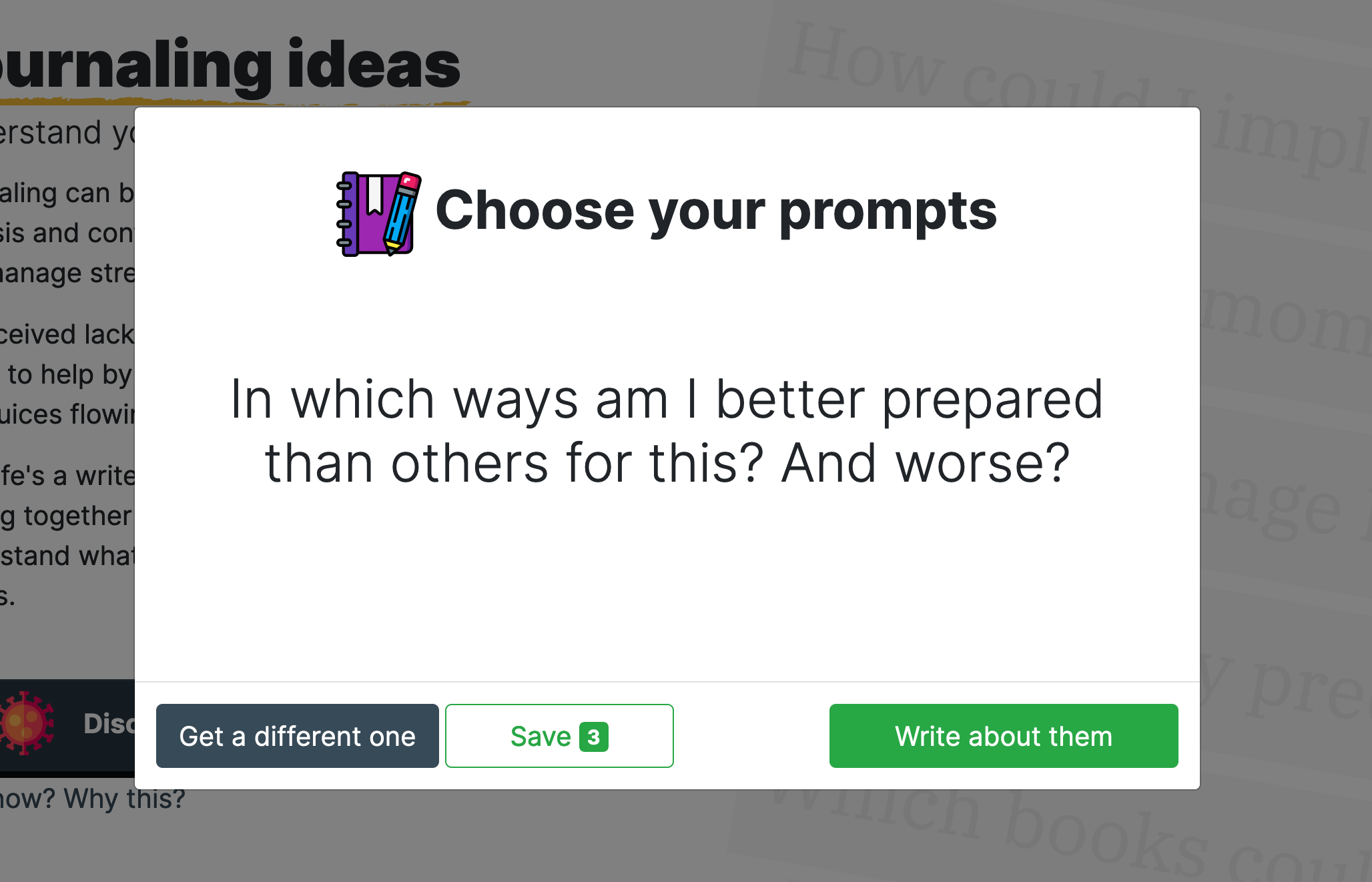 COVID-19 Journal Idea Generator gallery image