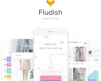 Fludish Sketch UI Kit media 1