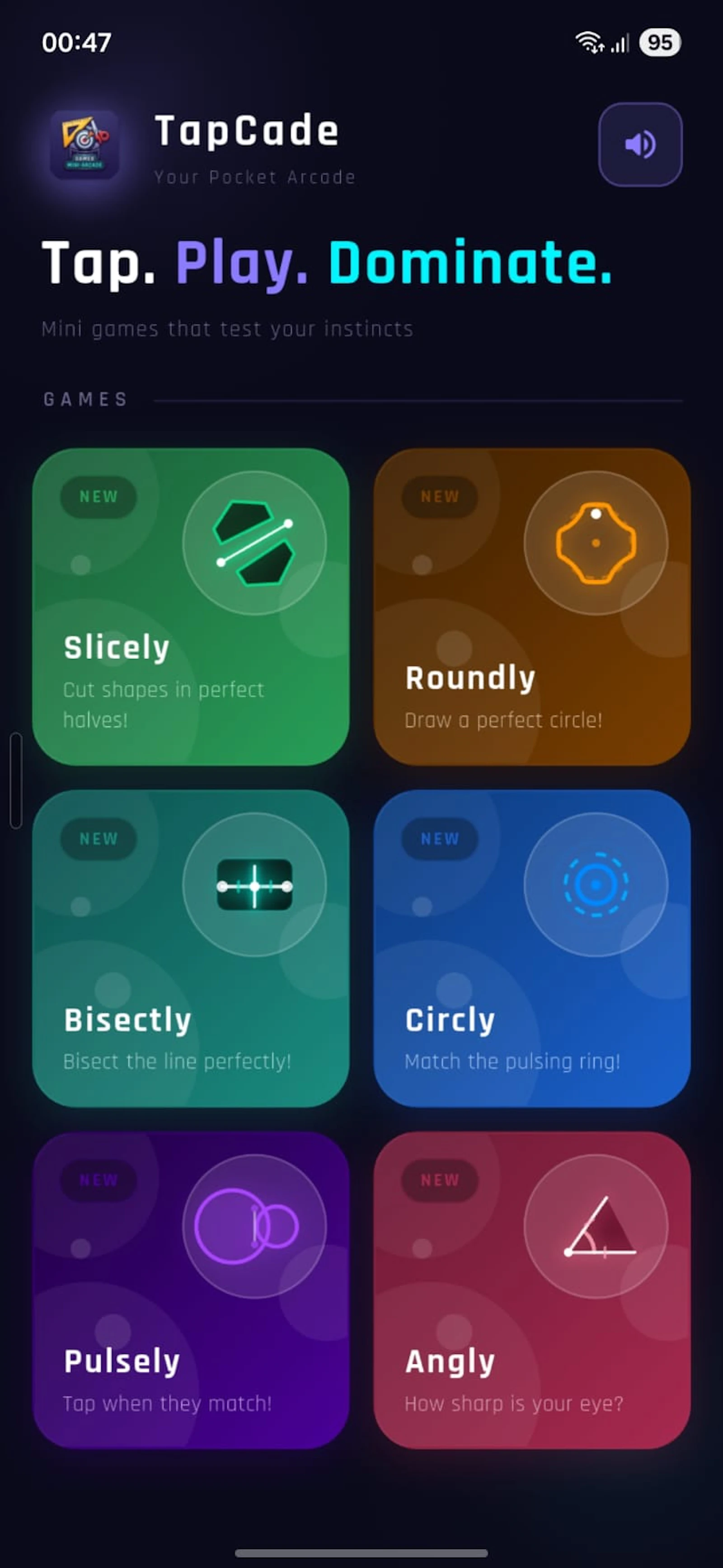 TapCade: Mini Arcade screenshot 1