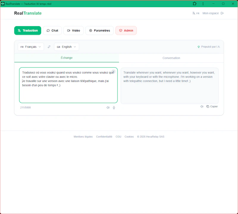 RealTranslate screenshot 1