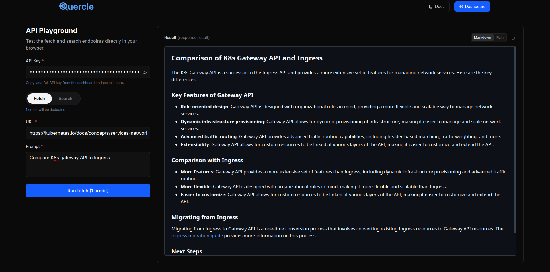 Quercle - Screenshot 5 showing product features and functionality