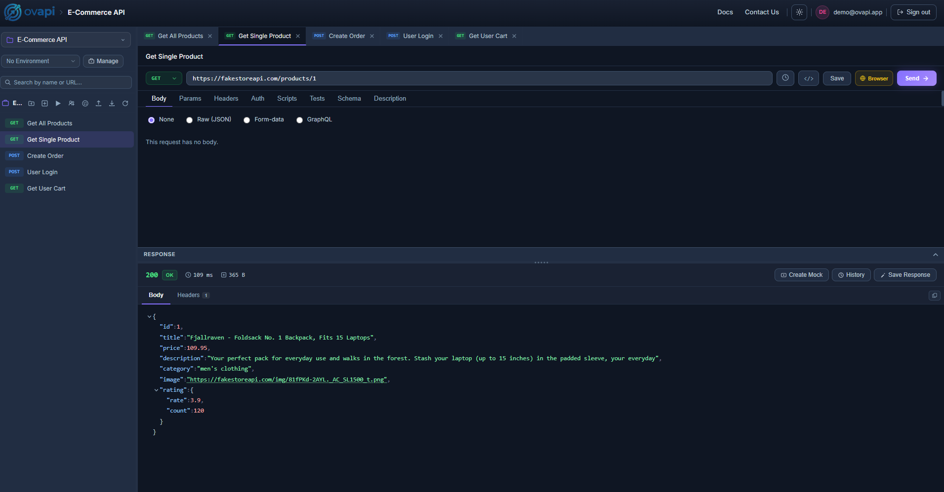 OVAPI — Free Browser Based API Client gallery image