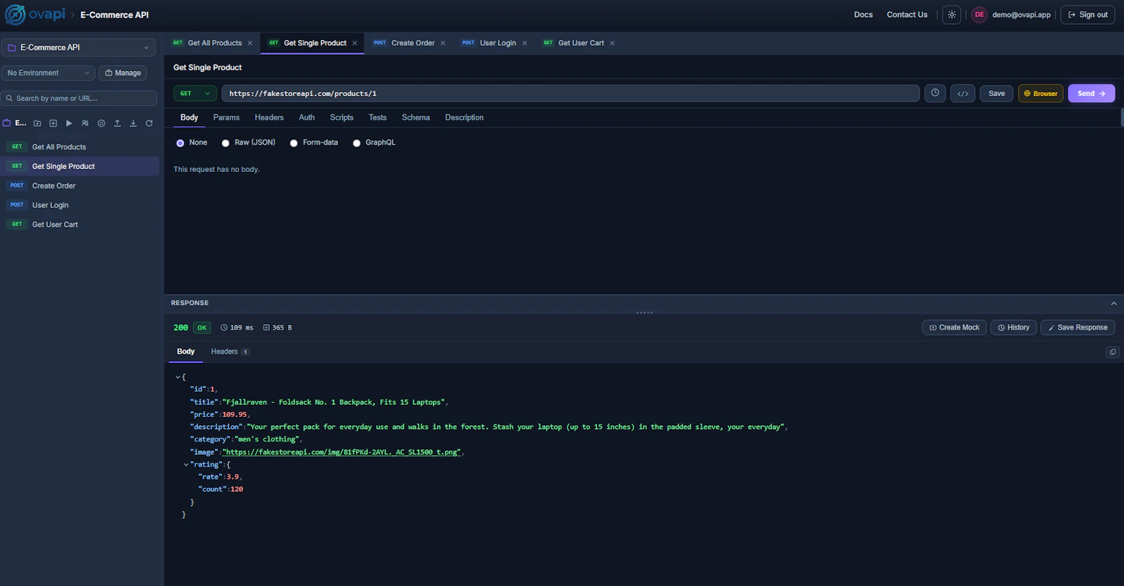 OVAPI — Free Browser Based API Client screenshot 5