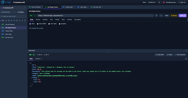 OVAPI — Free Browser Based API Client screenshot 5