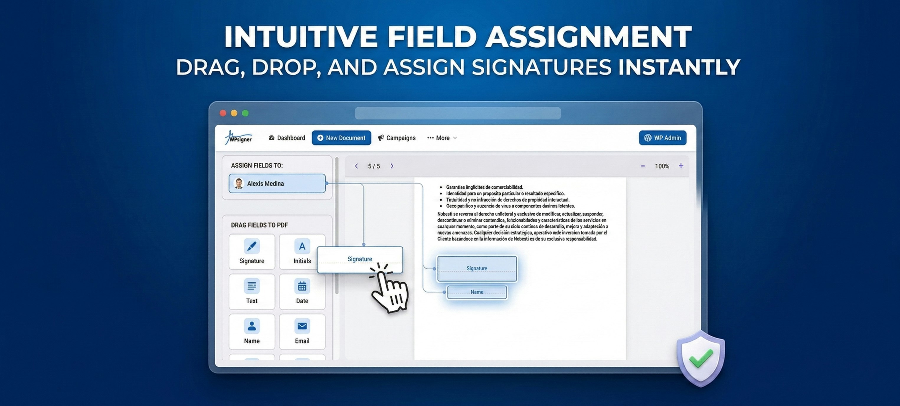 WPsigner - Screenshot 2 showing product features and functionality