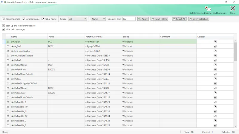 Formula Manager for Excel screenshot 4