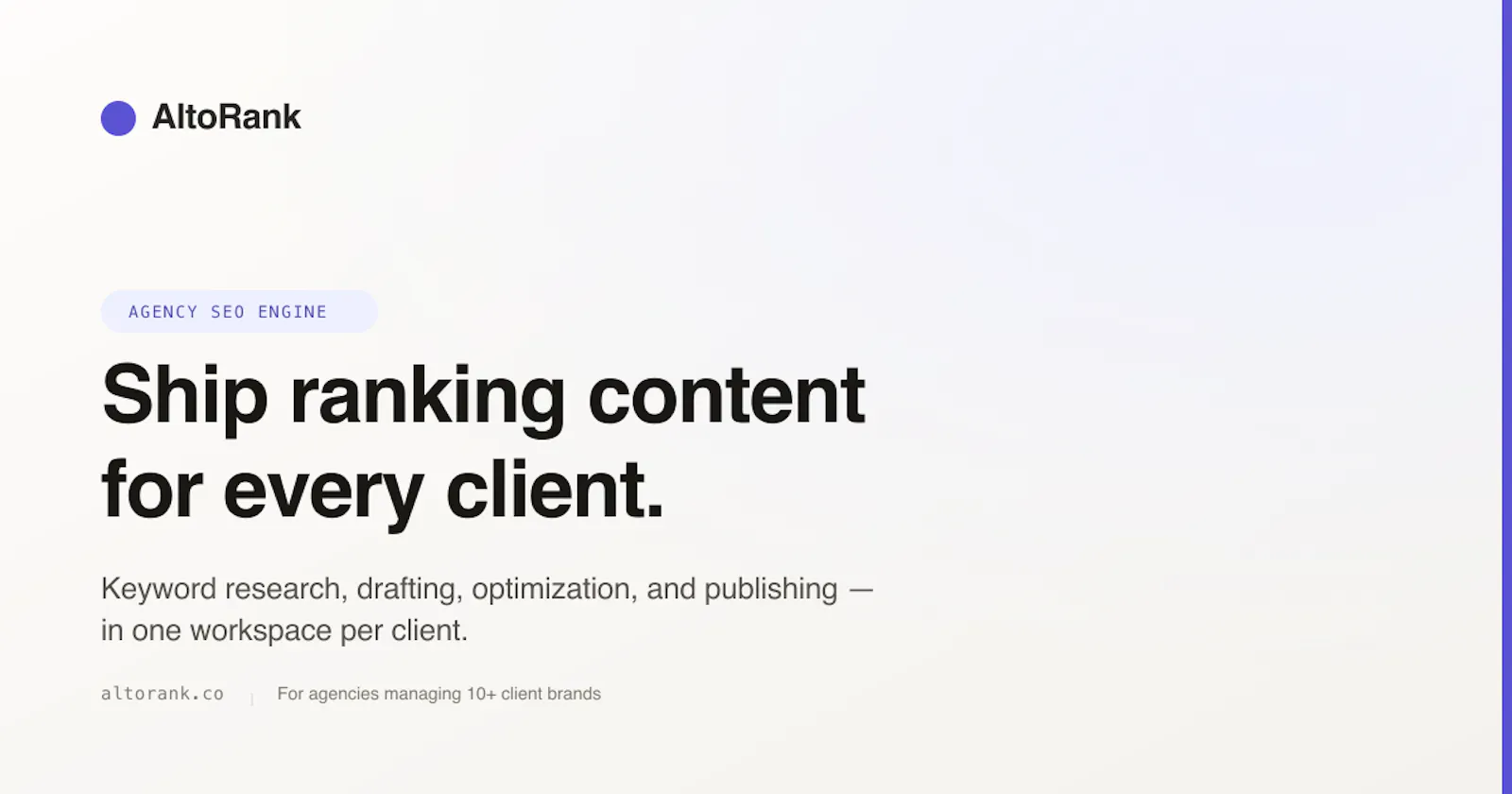 AltoRank screenshot 1