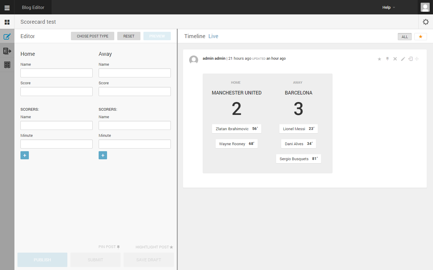 Live Blog gallery image