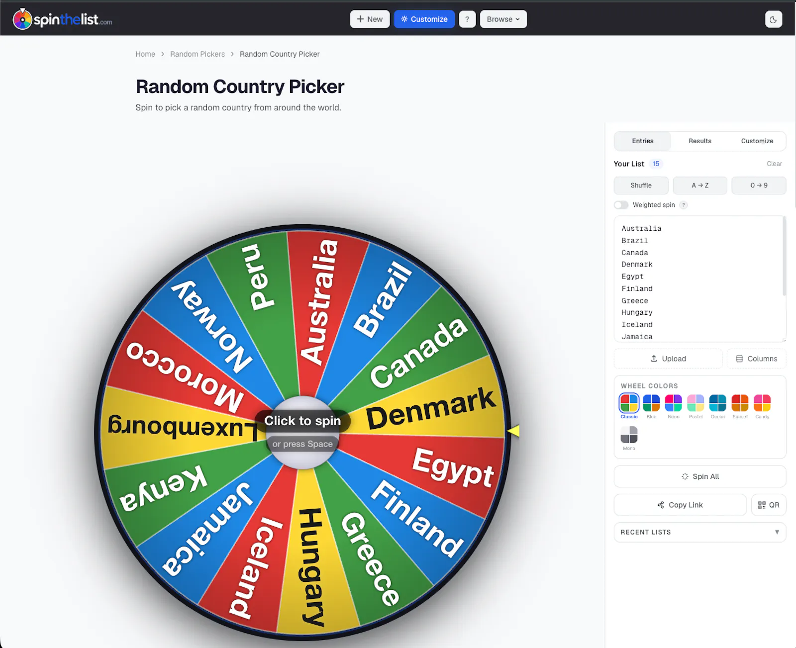SpinTheList screenshot 4