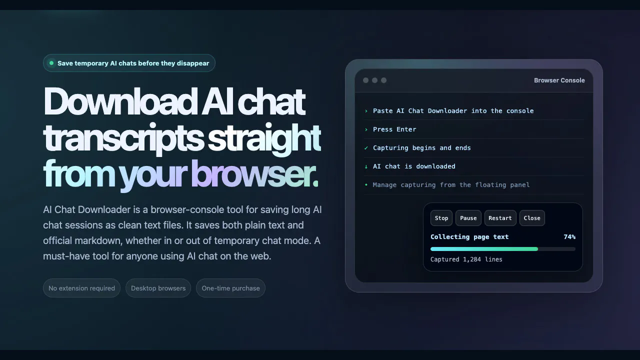 AI Chat Downloader gallery image