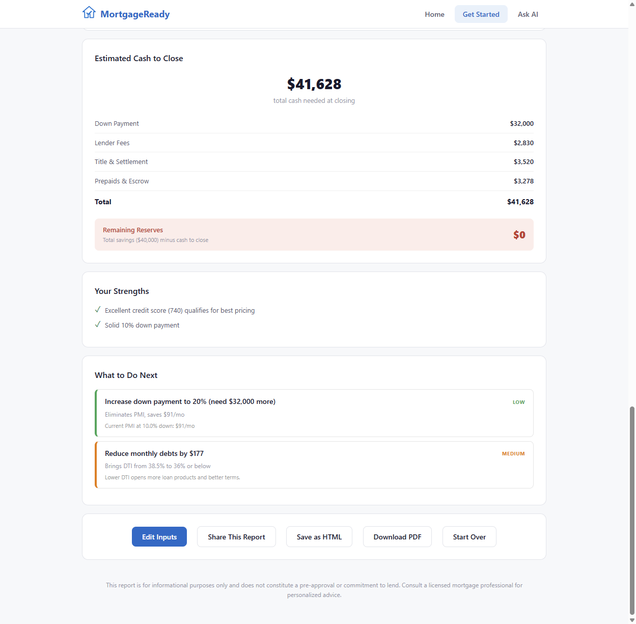 MortgageReady - Screenshot 4 showing product features and functionality