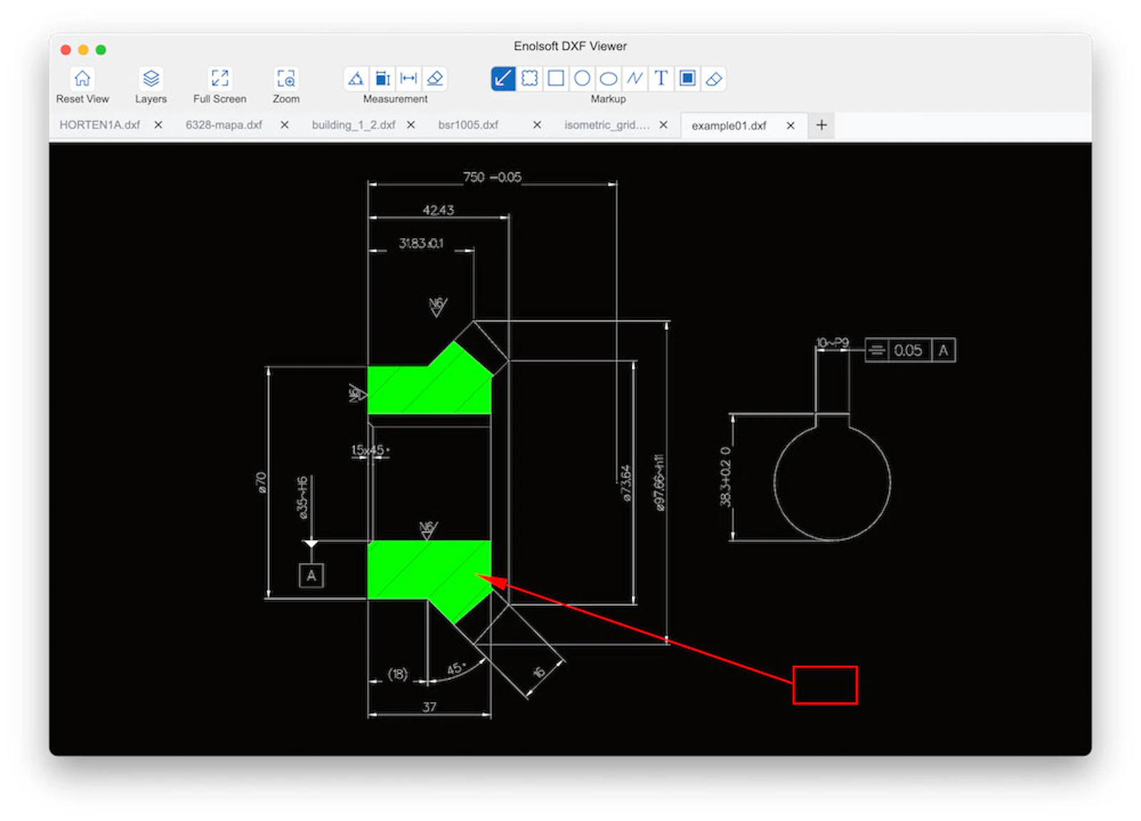 Enolsoft DXF Viewer screenshot 3