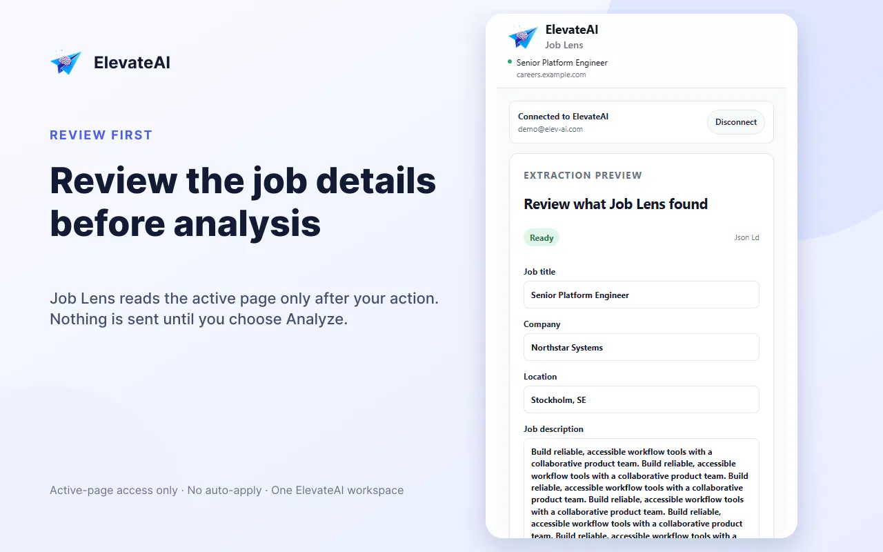 ElevateAI Job Lens gallery image