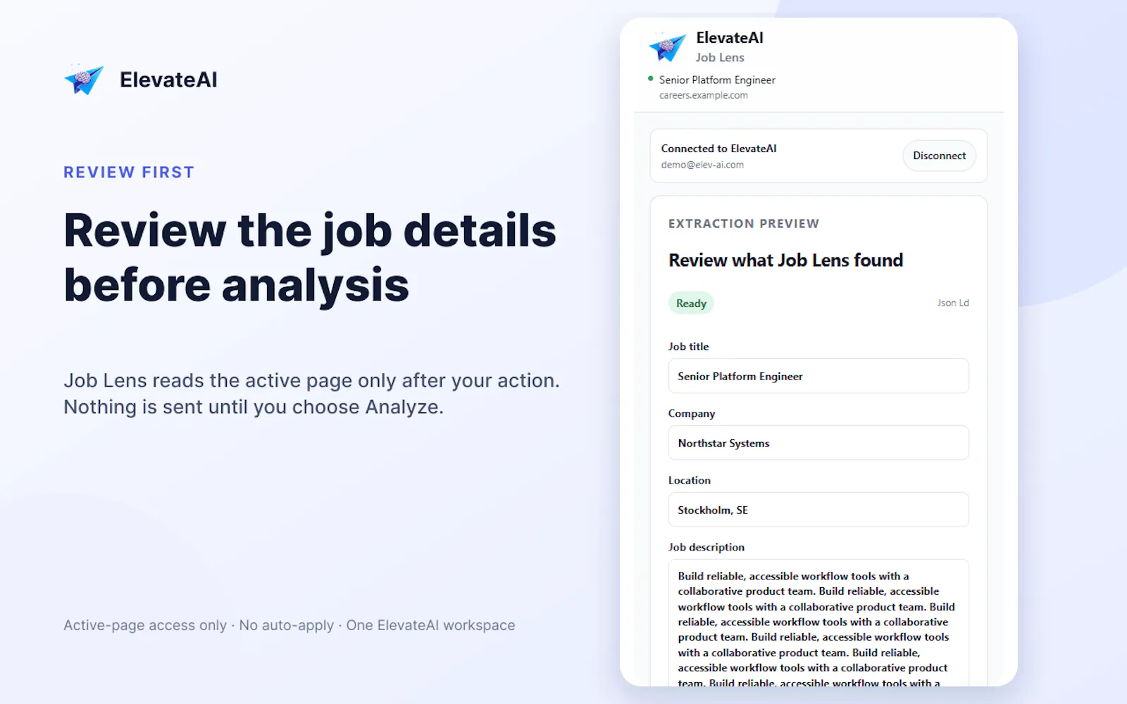 ElevateAI Job Lens screenshot 2