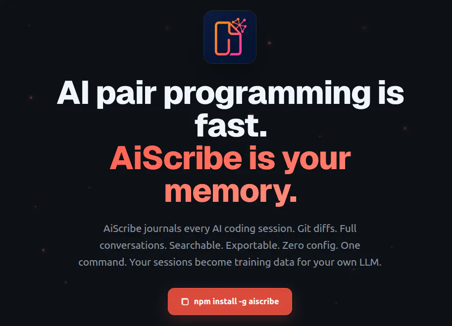 AiScribe - Store your ai coding session gallery image
