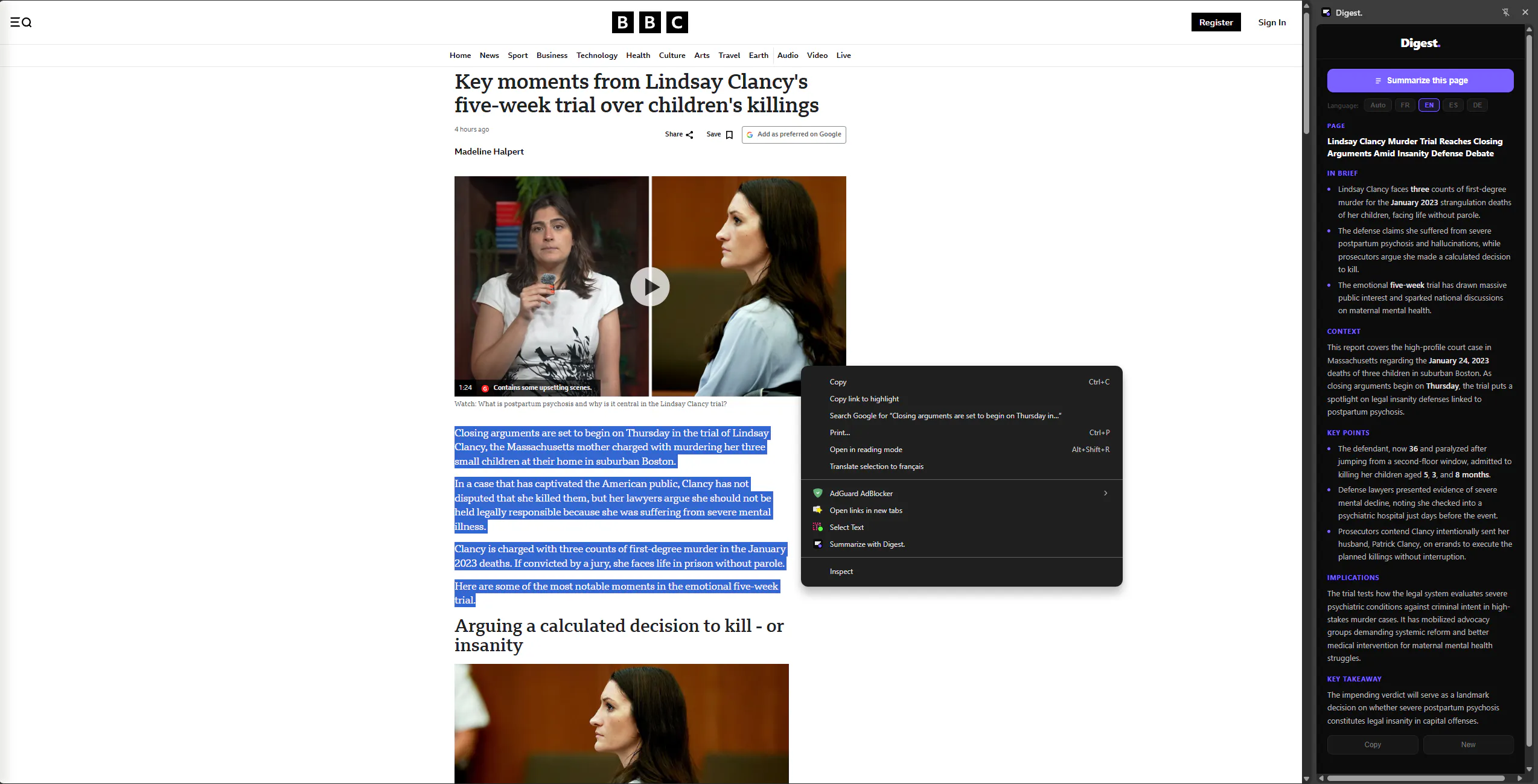 Digest. — Any page. Key points. Sidebar. gallery image