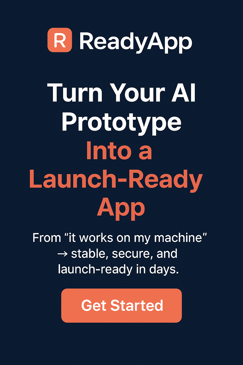 Mídia 1 de ReadyApp.io - 🚀 ReadyApp-Transforme seu protótipo de IA em um aplicativo pronto para lançamento